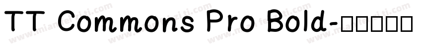TT Commons Pro Bold字体转换